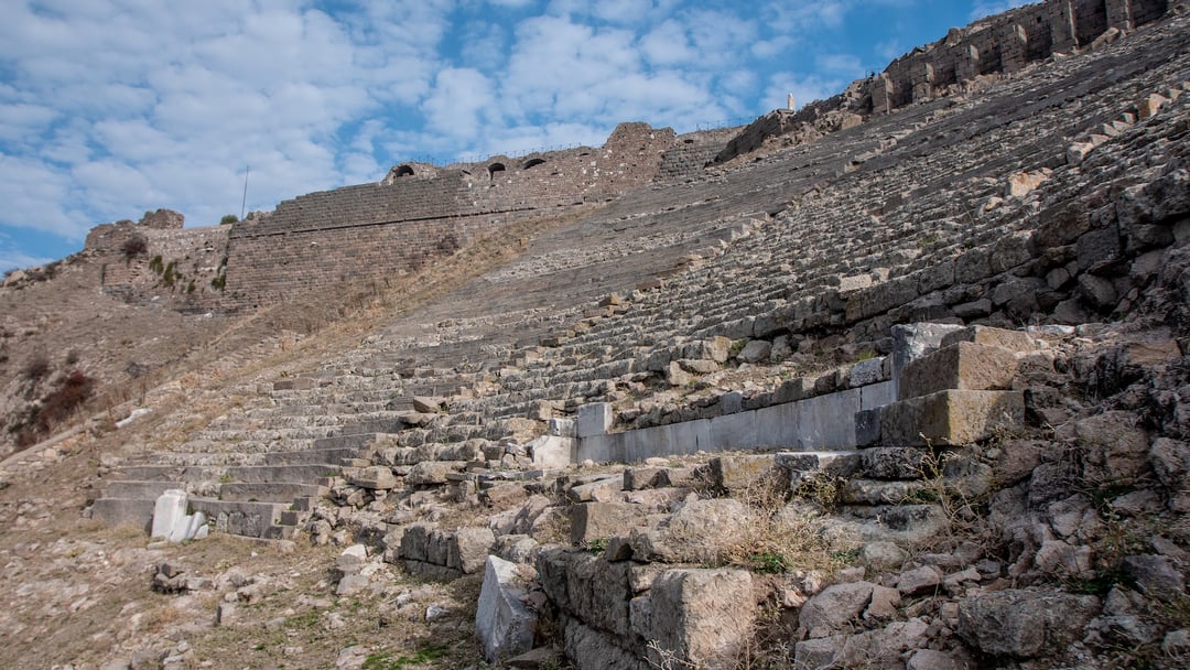 7 Churches - 028 Archeological__Pergamon, Turkey__Theatre of Pergamon
